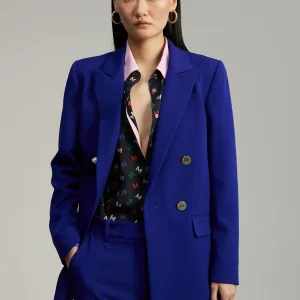 Lola Casademunt Americanas Y Blazers<Blazer recta traje AZULELECTRICO