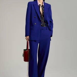 Lola Casademunt Americanas Y Blazers<Blazer recta traje AZULELECTRICO