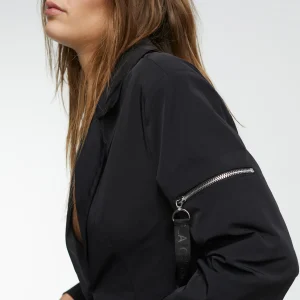 Lola Casademunt Americanas Y Blazers<Blazer técnica cremalleras NEGRO