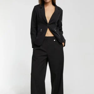 Lola Casademunt Americanas Y Blazers<Blazer técnica cremalleras NEGRO