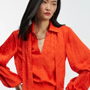 Lola Casademunt Camisas Y Blusas<Blusa con lazo PISTACHO