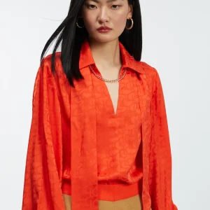 Lola Casademunt Camisas Y Blusas<Blusa con lazo PISTACHO