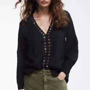 Lola Casademunt Camisetas Y Tops | Camisas Y Blusas<Blusa detalle eyelets CRUDO