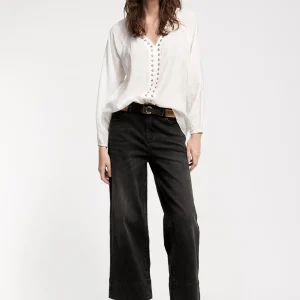 Lola Casademunt Camisetas Y Tops | Camisas Y Blusas<Blusa detalle eyelets CRUDO