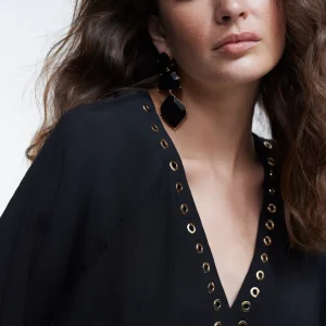 Lola Casademunt Camisetas Y Tops | Camisas Y Blusas<Blusa detalle eyelets CRUDO