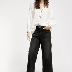 Lola Casademunt Camisetas Y Tops | Camisas Y Blusas<Blusa detalle eyelets CRUDO