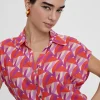 Lola Casademunt Camisas Y Blusas<Blusa fluida estampada ROJO-LILA