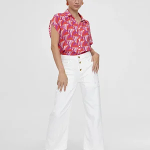 Lola Casademunt Camisas Y Blusas<Blusa fluida estampada ROJO-LILA