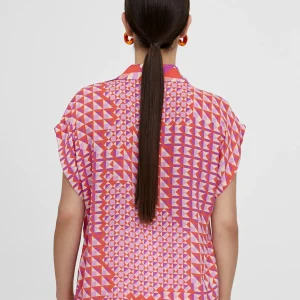 Lola Casademunt Camisas Y Blusas<Blusa fluida estampada ROJO-LILA