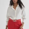 Lola Casademunt Camisas Y Blusas<Blusa monocolor CRUDO