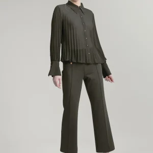 Lola Casademunt Camisas Y Blusas<Blusa plisada NEGRO