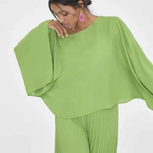 Lola Casademunt Camisas Y Blusas<Blusa/capa satinada FUCSIA