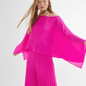 Lola Casademunt Americanas Y Blazers | Camisas Y Blusas<Blusa/capa satinada FUCSIA