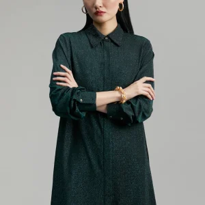 Lola Casademunt Camisas Y Blusas<Blusón largo de punto lúrex BOTELLA