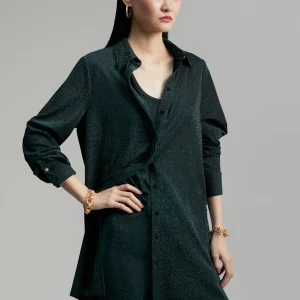 Lola Casademunt Camisas Y Blusas<Blusón largo de punto lúrex BOTELLA