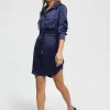 Lola Casademunt Camisas Y Blusas<Blusón satinado ajustable AZULNOCHE