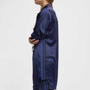 Lola Casademunt Camisas Y Blusas<Blusón satinado ajustable AZULNOCHE