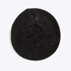 Lola Casademunt Gorros Sombreros Y Guantes<Boina con lentejuelas NEGRO