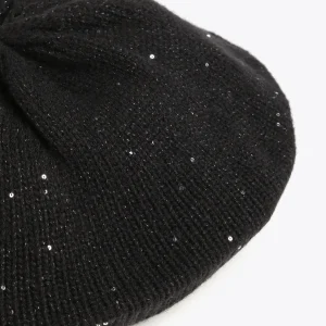 Lola Casademunt Gorros Sombreros Y Guantes<Boina con lentejuelas NEGRO