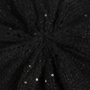 Lola Casademunt Gorros Sombreros Y Guantes<Boina con lentejuelas NEGRO
