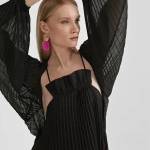 Lola Casademunt Camisas Y Blusas | Americanas Y Blazers<Bolero plisado FUCSIA