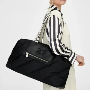 Lola Casademunt Bolsos<Bolsa de viaje weekend acolchado NEGRO