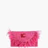 Lola Casademunt Accesorios | Bolsos<Bolsito bandolera efecto ráfia FUCSIA