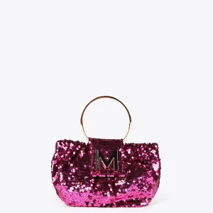 Lola Casademunt Bolsos<Bolsito de fiesta con lentejuelas FUCSIA