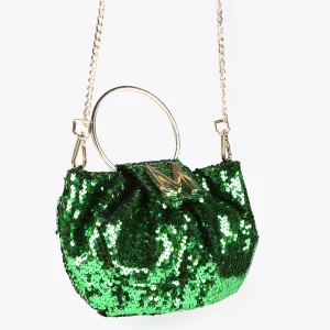 Lola Casademunt Bolsos<Bolsito de fiesta con lentejuelas FUCSIA