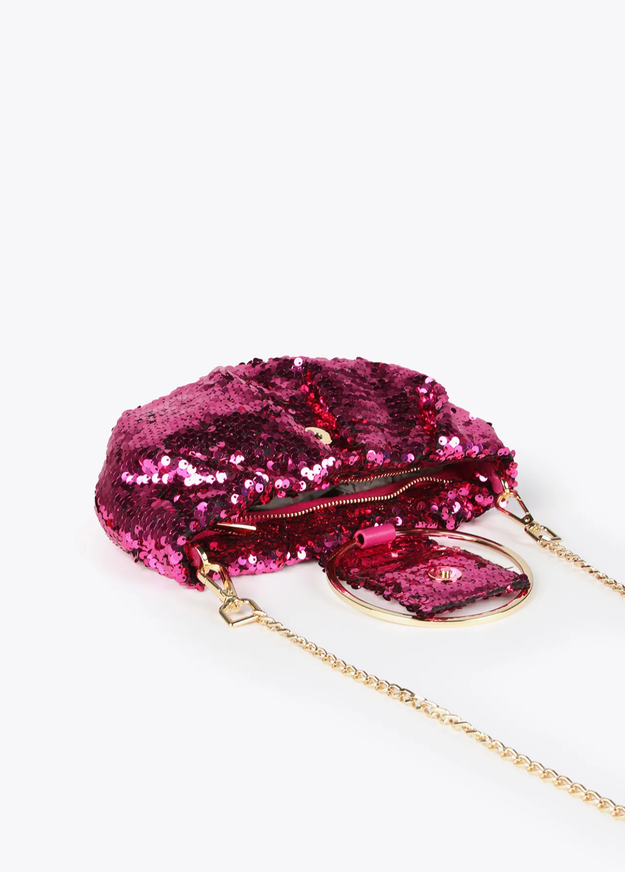 bolsito_de_fiesta_con_lentejuelas_3.webp Lola Casademunt Bolsos<Bolsito de fiesta con lentejuelas FUCSIA