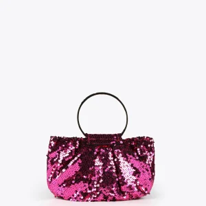 Lola Casademunt Bolsos<Bolsito de fiesta con lentejuelas FUCSIA