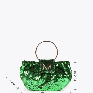 Lola Casademunt Bolsos<Bolsito de fiesta con lentejuelas FUCSIA