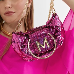 Lola Casademunt Bolsos<Bolsito de fiesta con lentejuelas FUCSIA