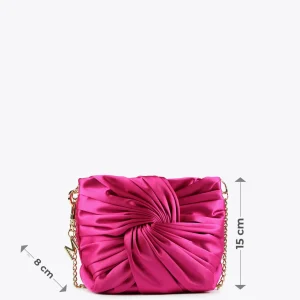 Lola Casademunt Bolsos<Bolsito de fiesta y lazo FUCSIA