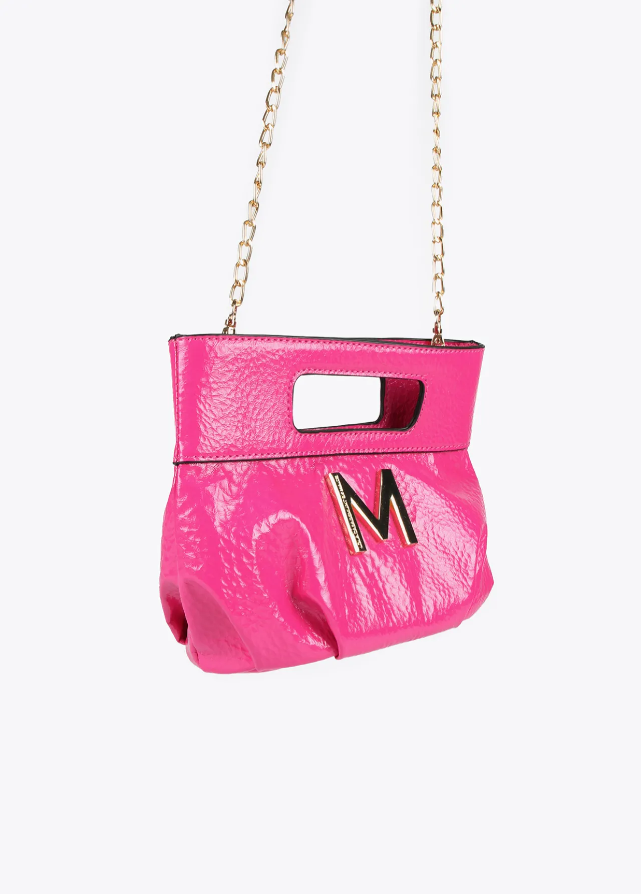 bolsito_de_mano_con_frunces_1.webp Lola Casademunt Bolsos<Bolsito de mano con frunces FUCSIA