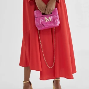 Lola Casademunt Bolsos<Bolsito de mano con frunces FUCSIA