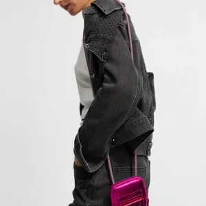 Lola Casademunt Fundas Para Móvil Y Portatil<Bolsito porta móvil metalizado FUCSIA