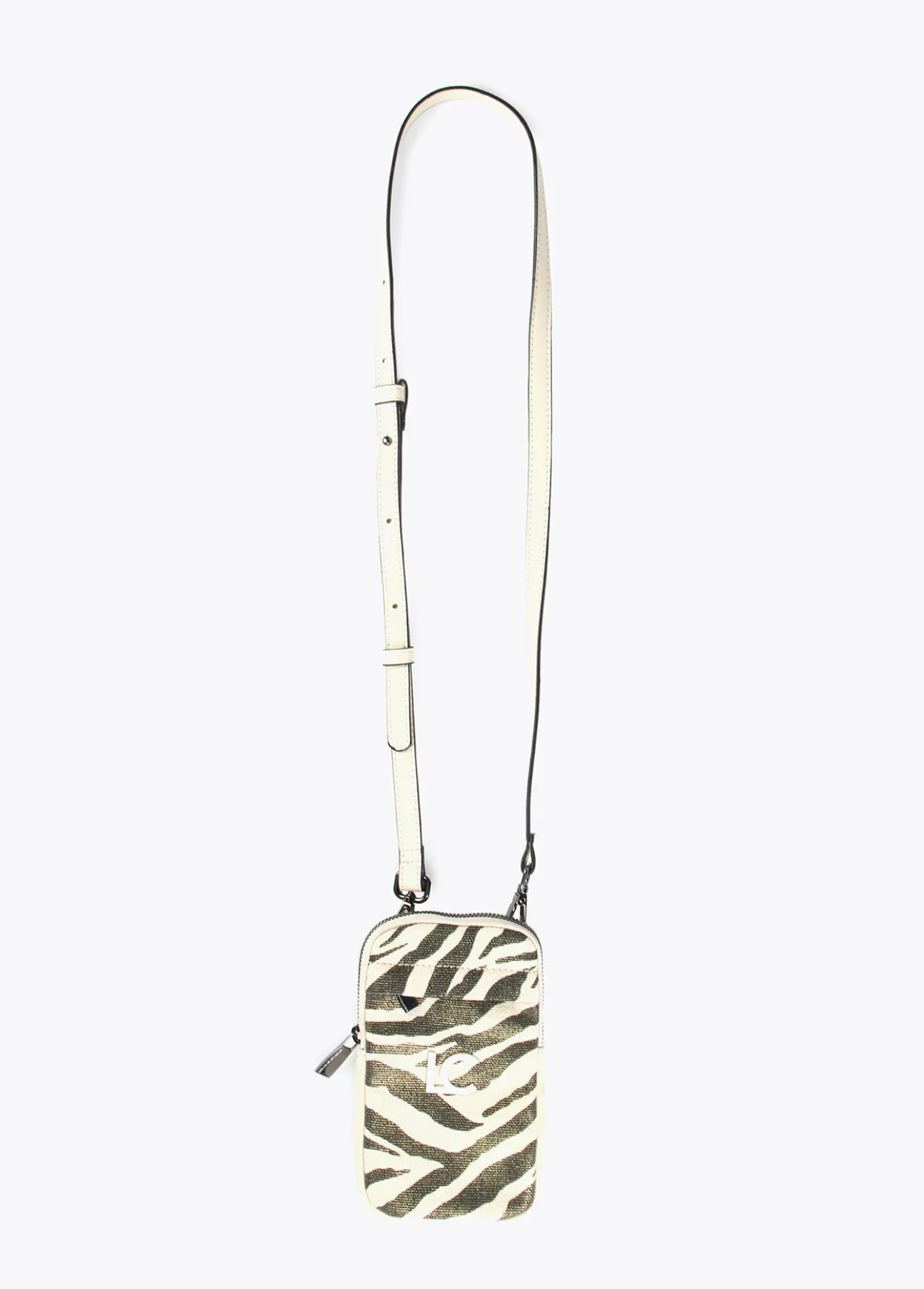 bolsito_portamovil_animal_print_0.webp Lola Casademunt Bolsos<Bolsito portamovil animal print CRUDO-MARRON