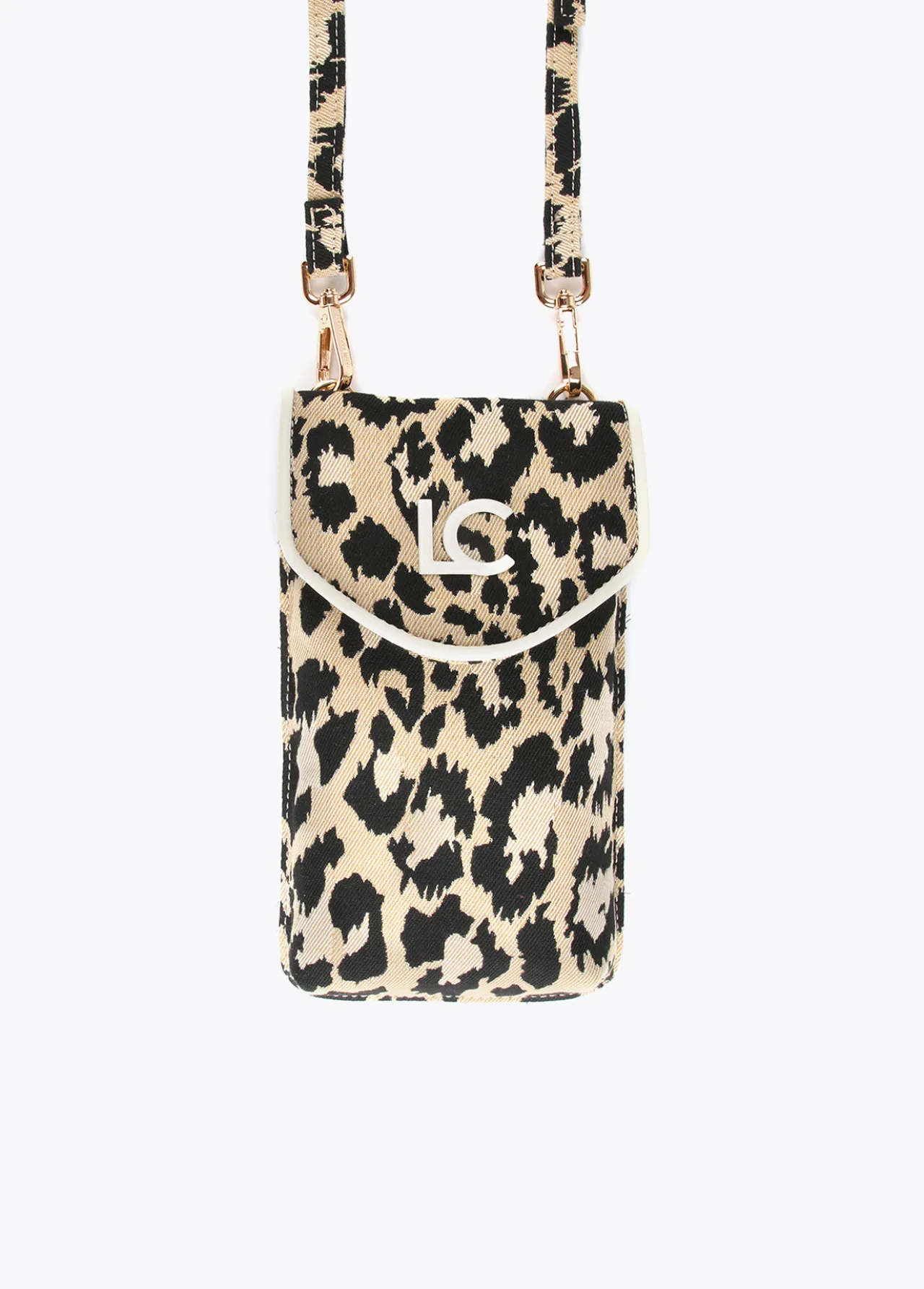 bolsito_portamovil_animal_print_1-1.webp Lola Casademunt Accesorios | Bolsos<Bolsito portamovil animal print CRUDO-MARRON