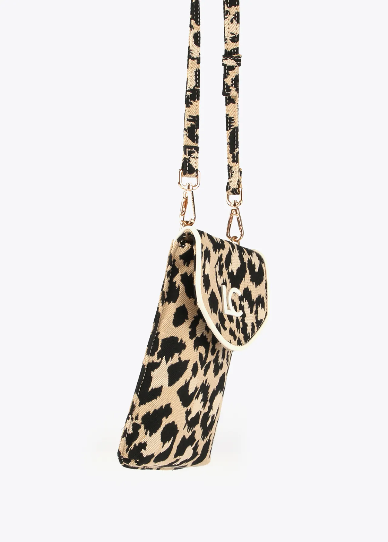 bolsito_portamovil_animal_print_3-1.webp Lola Casademunt Accesorios | Bolsos<Bolsito portamovil animal print CRUDO-MARRON