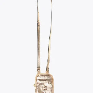 Lola Casademunt Accesorios | Bolsos<Bolsito portamovil metalizado DORADO