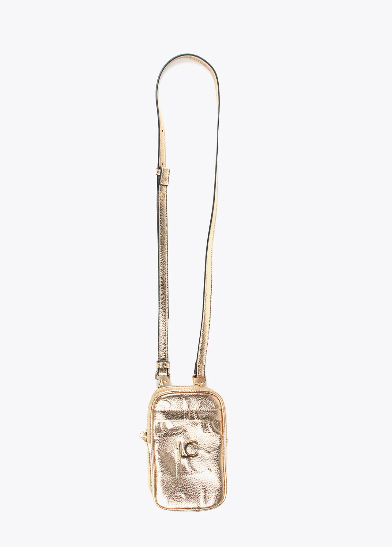 bolsito_portamovil_metalizado_0.webp Lola Casademunt Accesorios | Bolsos<Bolsito portamovil metalizado DORADO