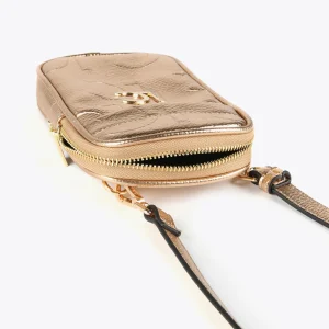 Lola Casademunt Accesorios | Bolsos<Bolsito portamovil metalizado DORADO