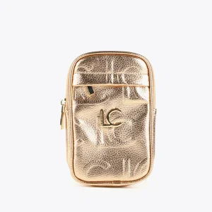 Lola Casademunt Accesorios | Bolsos<Bolsito portamovil metalizado DORADO