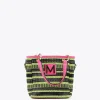 Lola Casademunt Bolsos<Bolso bandolera bicolor VERDE-NEGRO