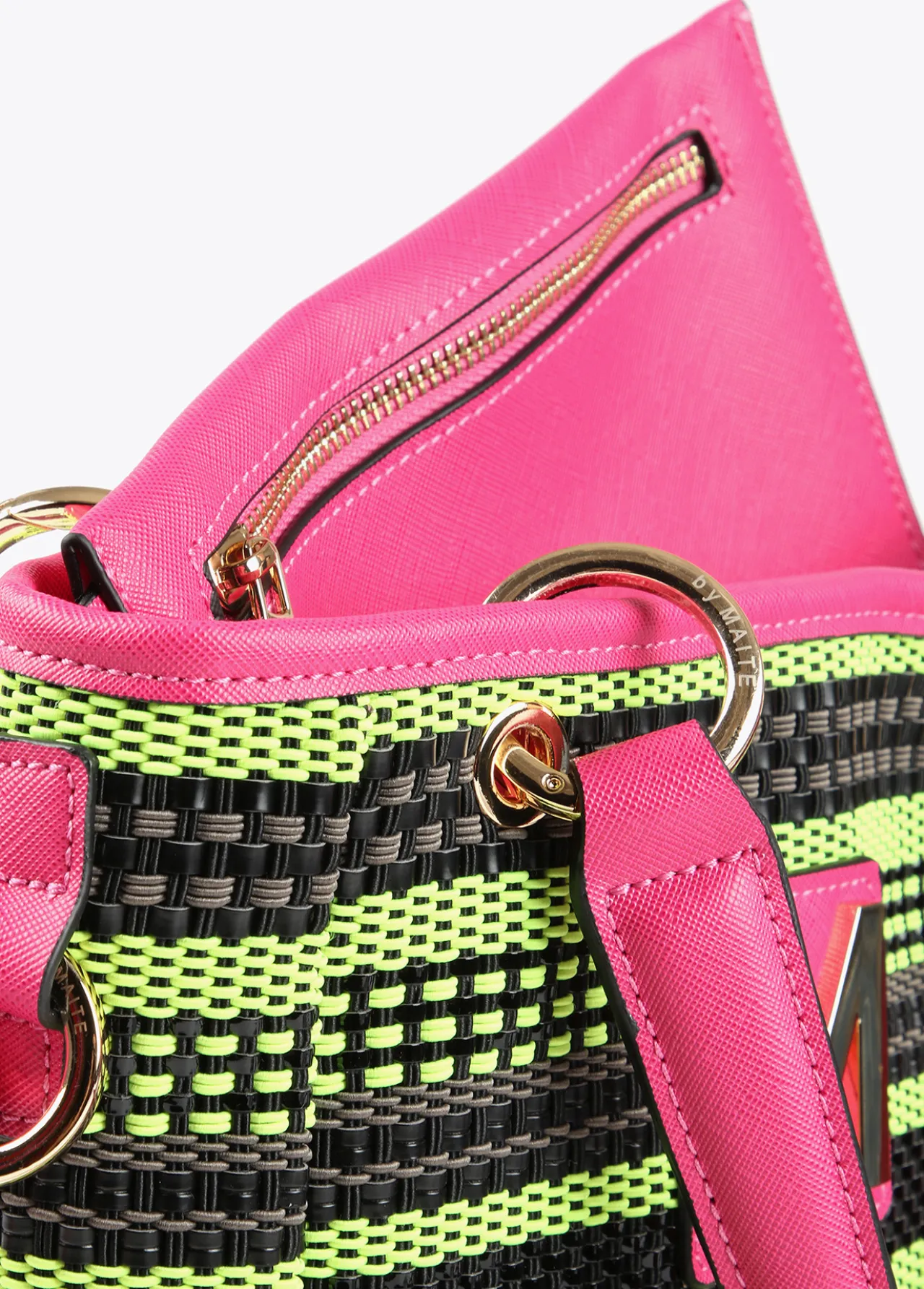bolso_bandolera_bicolor_1-1.webp Lola Casademunt Bolsos<Bolso bandolera bicolor VERDE-NEGRO