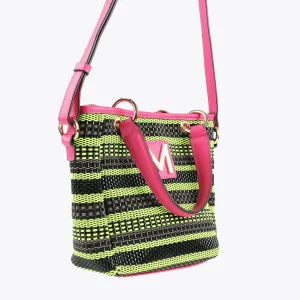 Lola Casademunt Bolsos<Bolso bandolera bicolor VERDE-NEGRO
