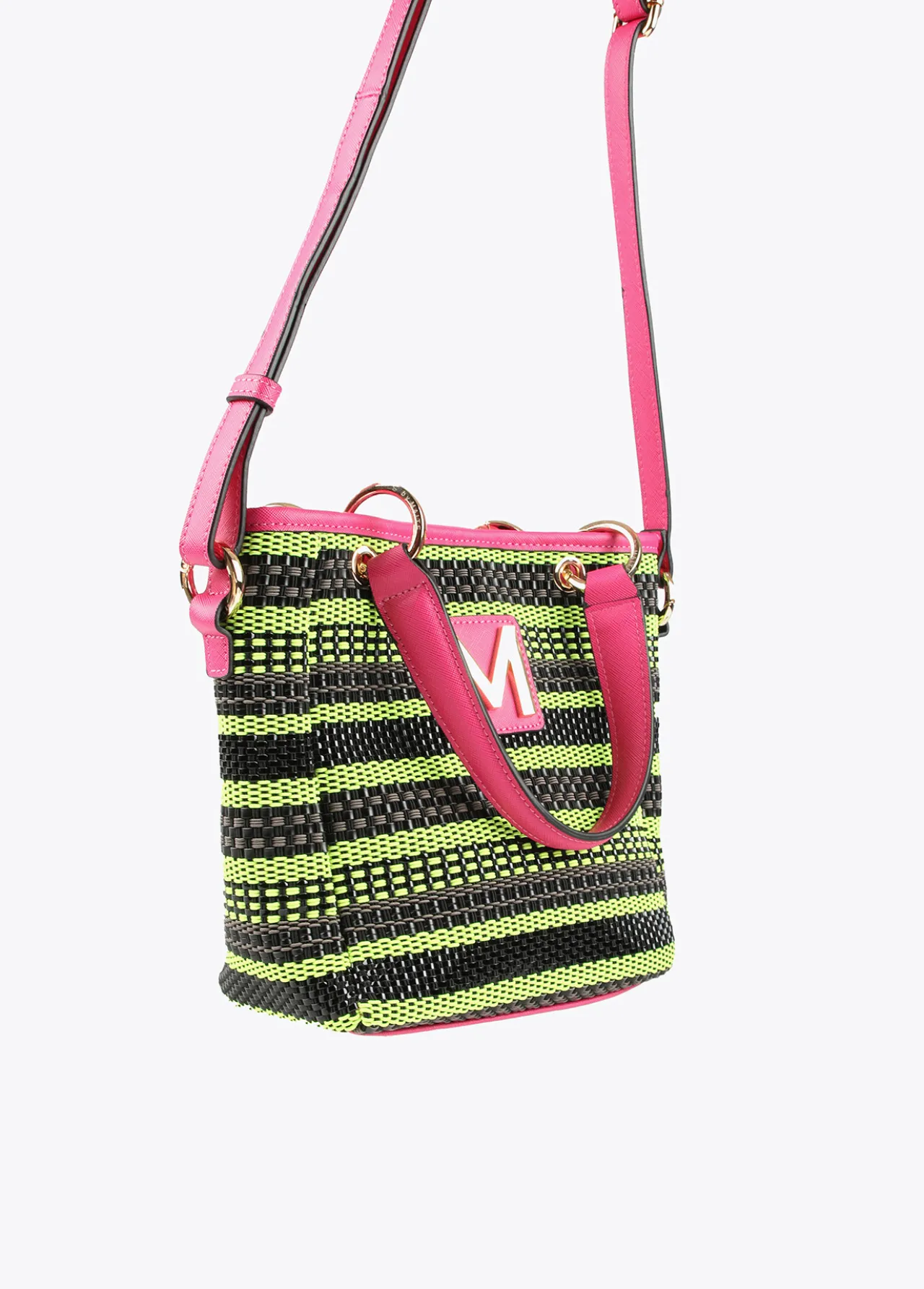 bolso_bandolera_bicolor_3-1.webp Lola Casademunt Bolsos<Bolso bandolera bicolor VERDE-NEGRO