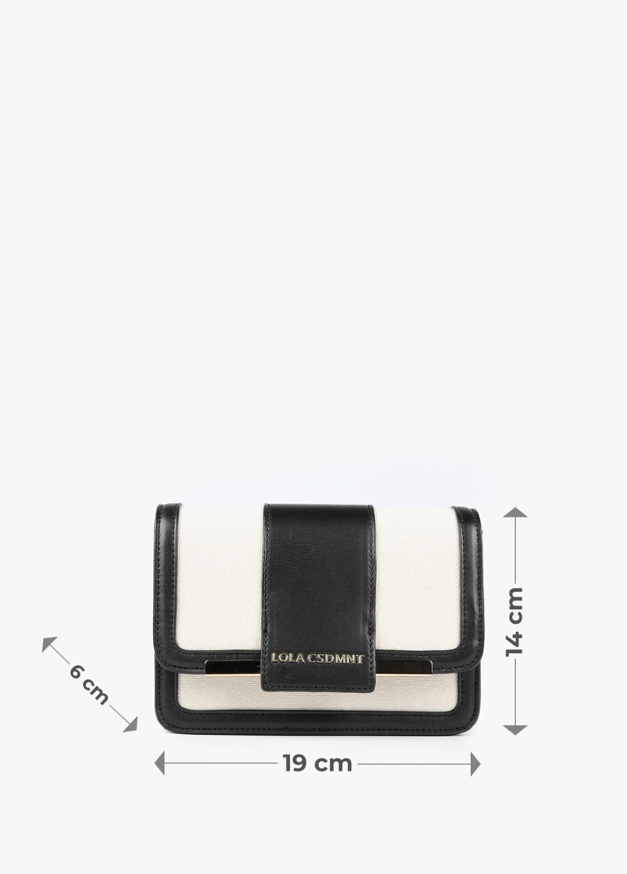 bolso_bandolera_bicolor_6.webp Lola Casademunt Bolsos<Bolso bandolera bicolor CRUDO-NEGRO