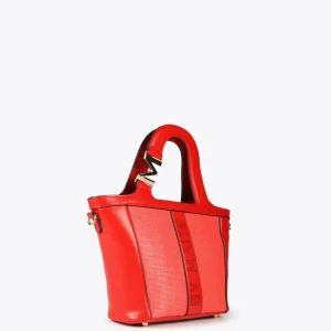 Lola Casademunt Bolsos<Bolso bandolera cesto ROJO
